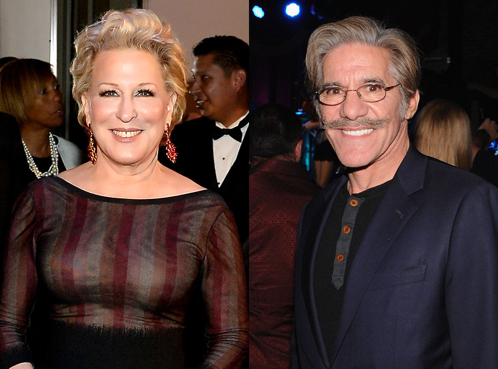 Bette Midler, Geraldo Rivera Bette Midler, Geraldo Rivera